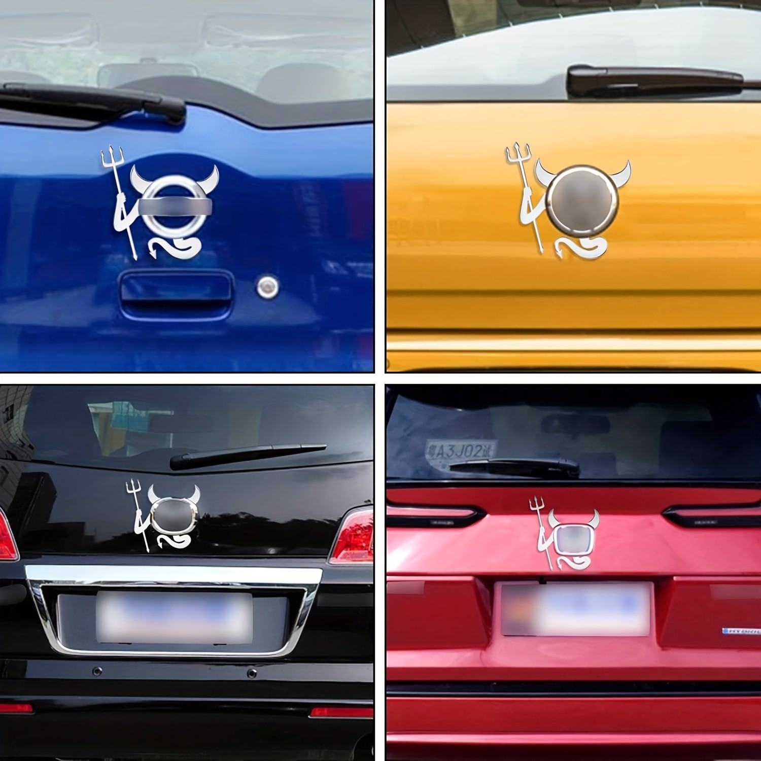 THCBME 3D Devil Car Logo Sticker