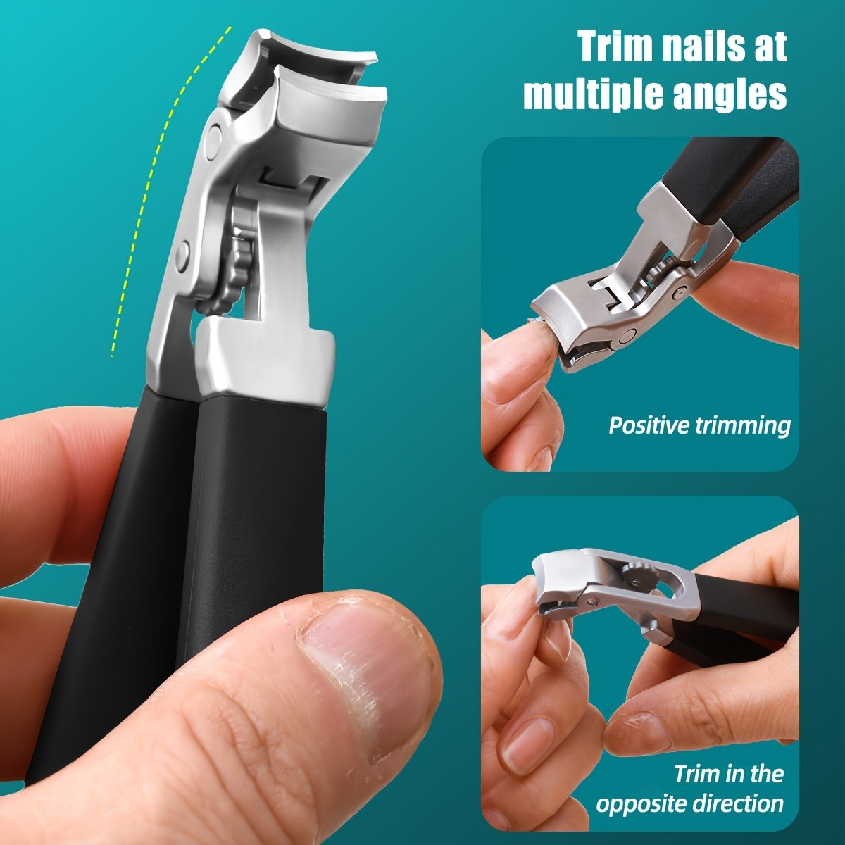 Ergonomic Heavy-Duty Toenail Clippers for Thick Nails