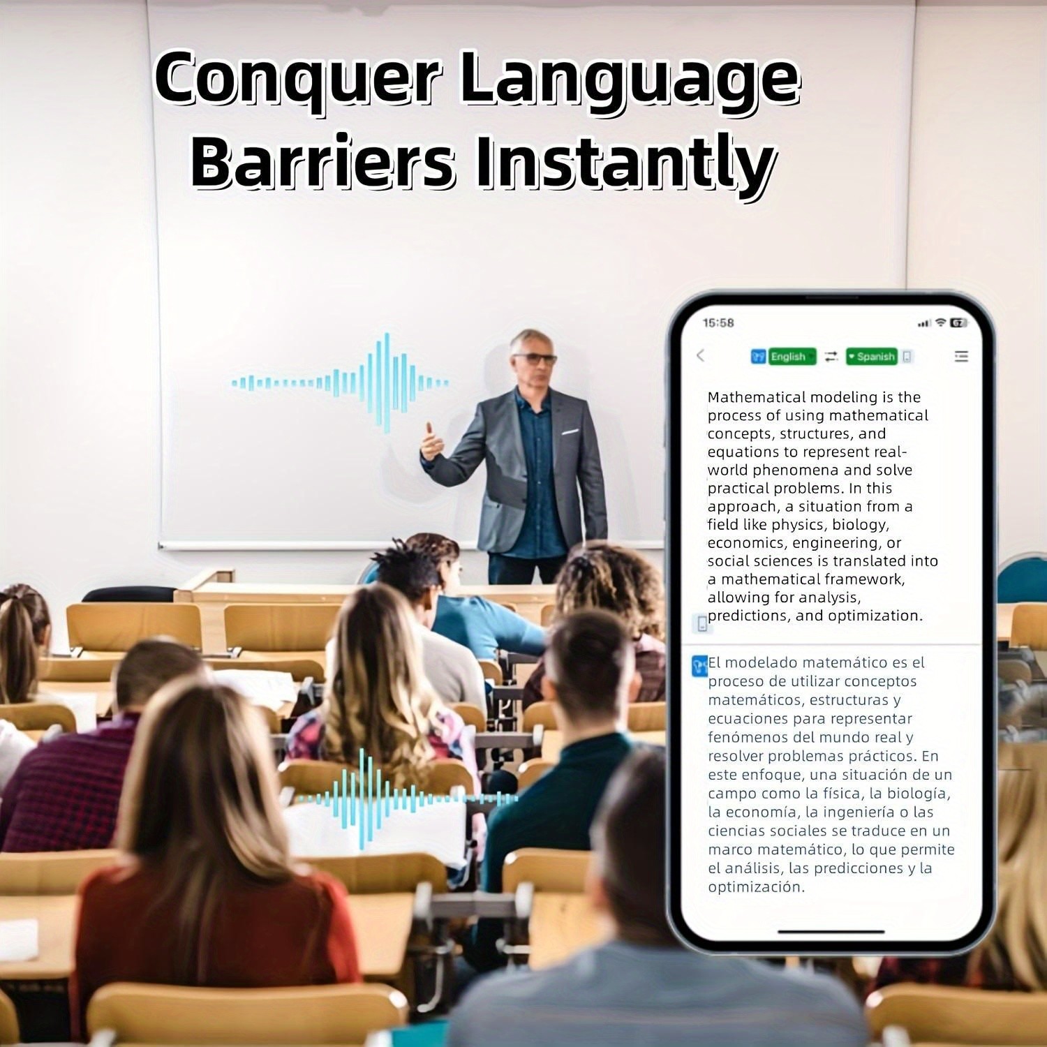 Smart AI Translation Earbuds