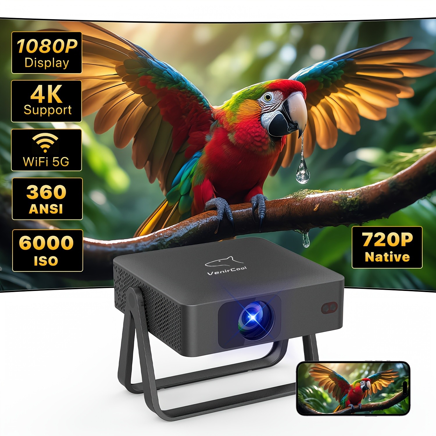 VenirCool N5 Standard Mini Projector