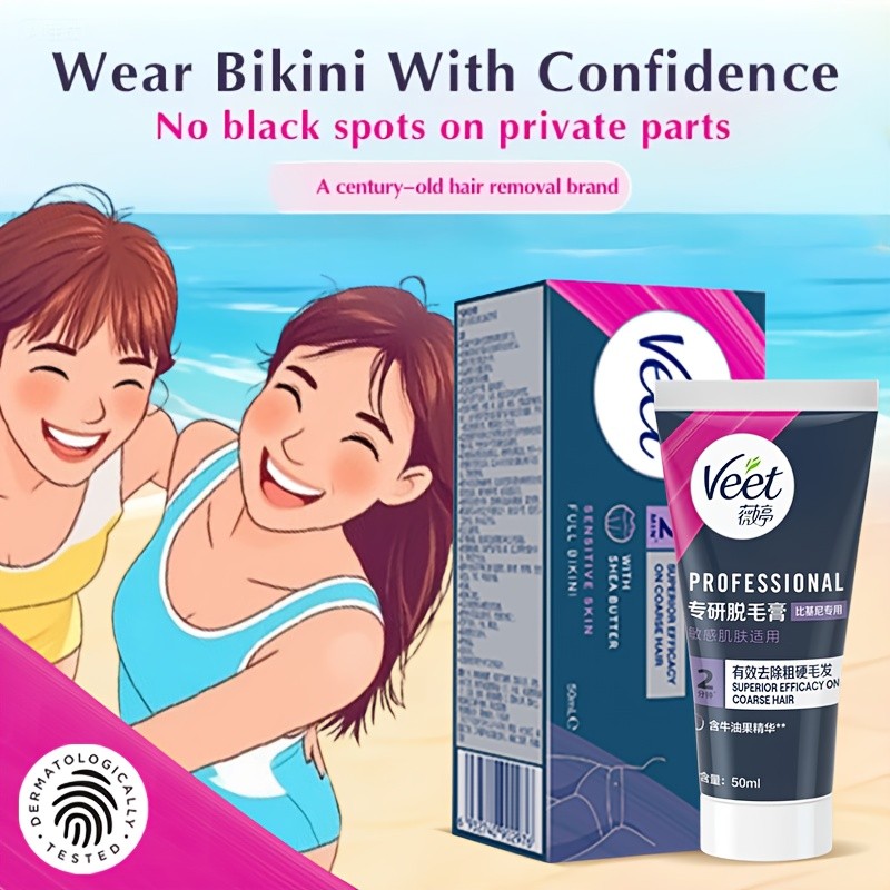 Veet Professional 2-Minute Hair Removal Cream for Bikini