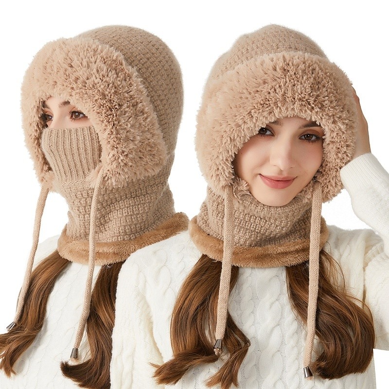 3 in 1 Beanie Hat for Women
