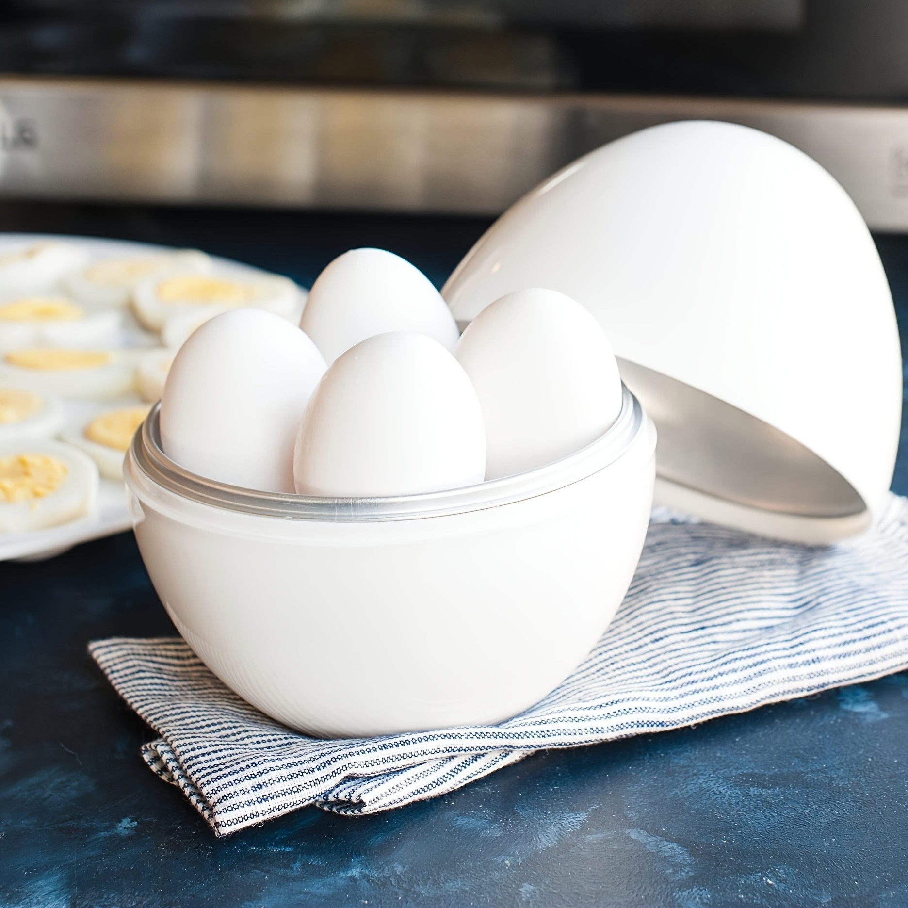 AMRIVER 4-Egg Microwave Egg Cooker