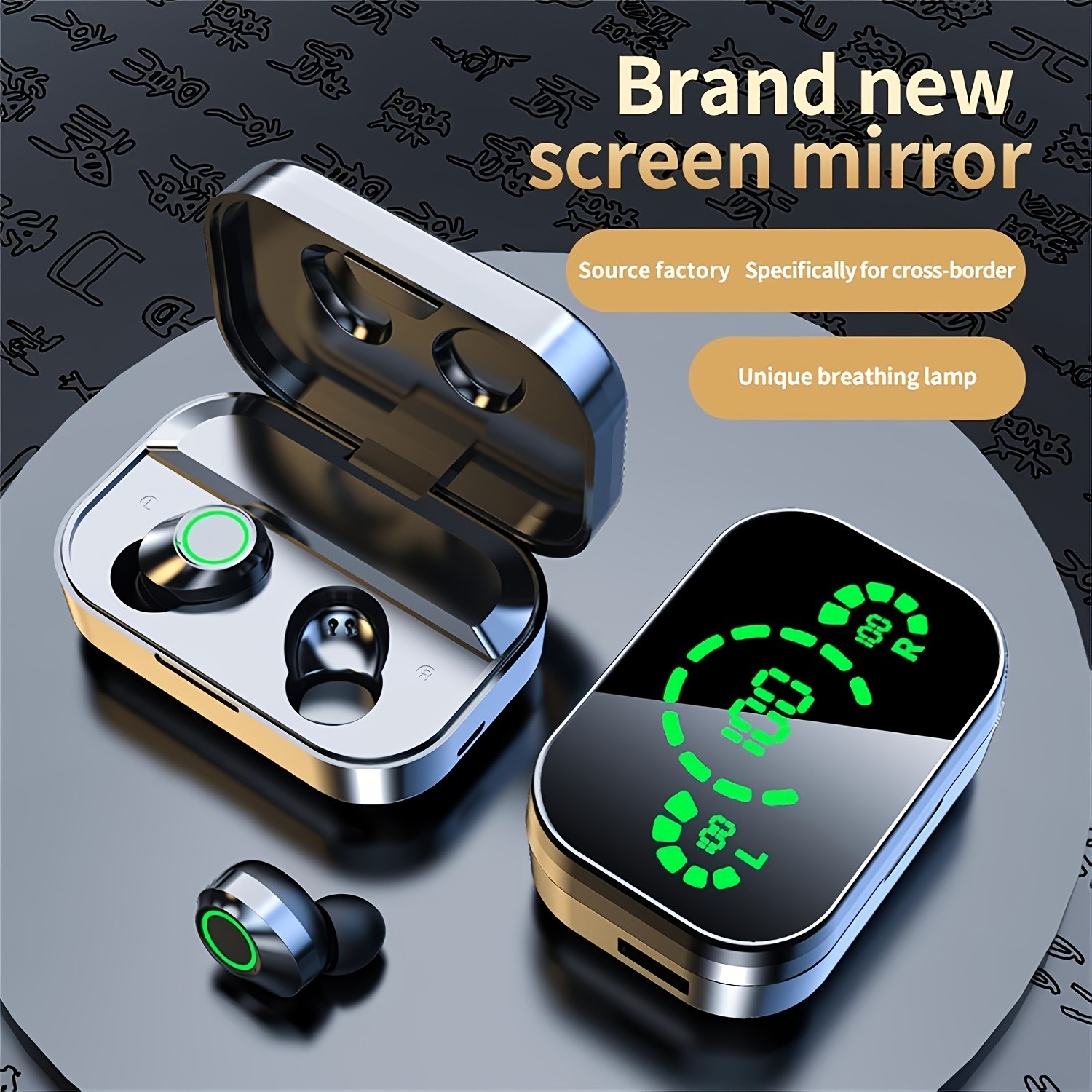 2025 Triple-Display Smart Wireless Earbuds