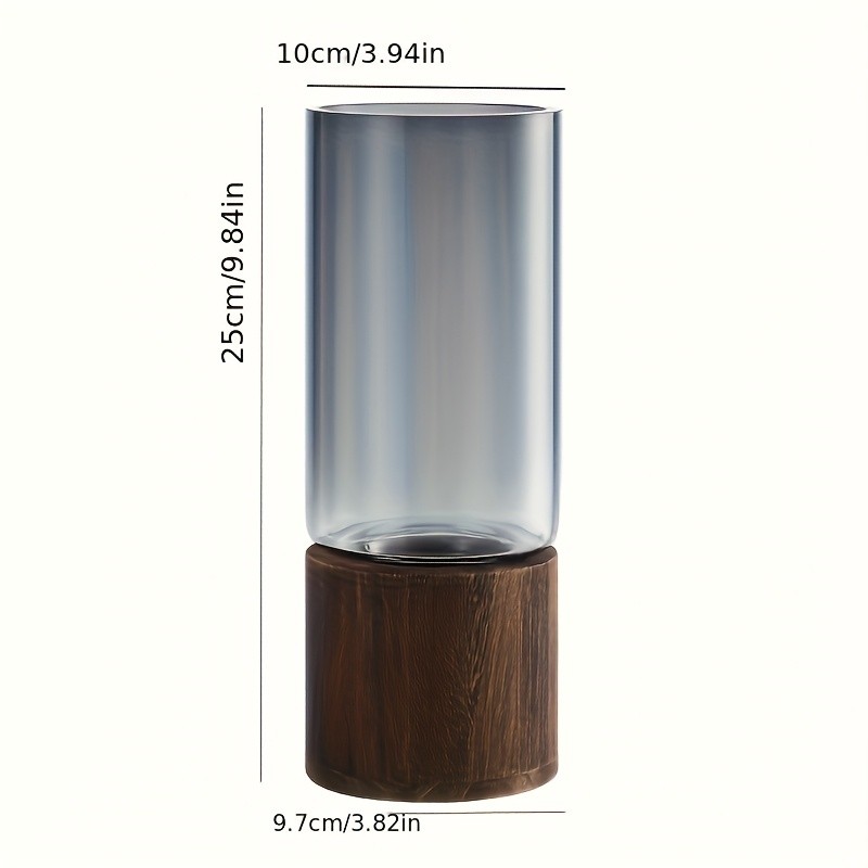 Elegant Glass Vase with Base