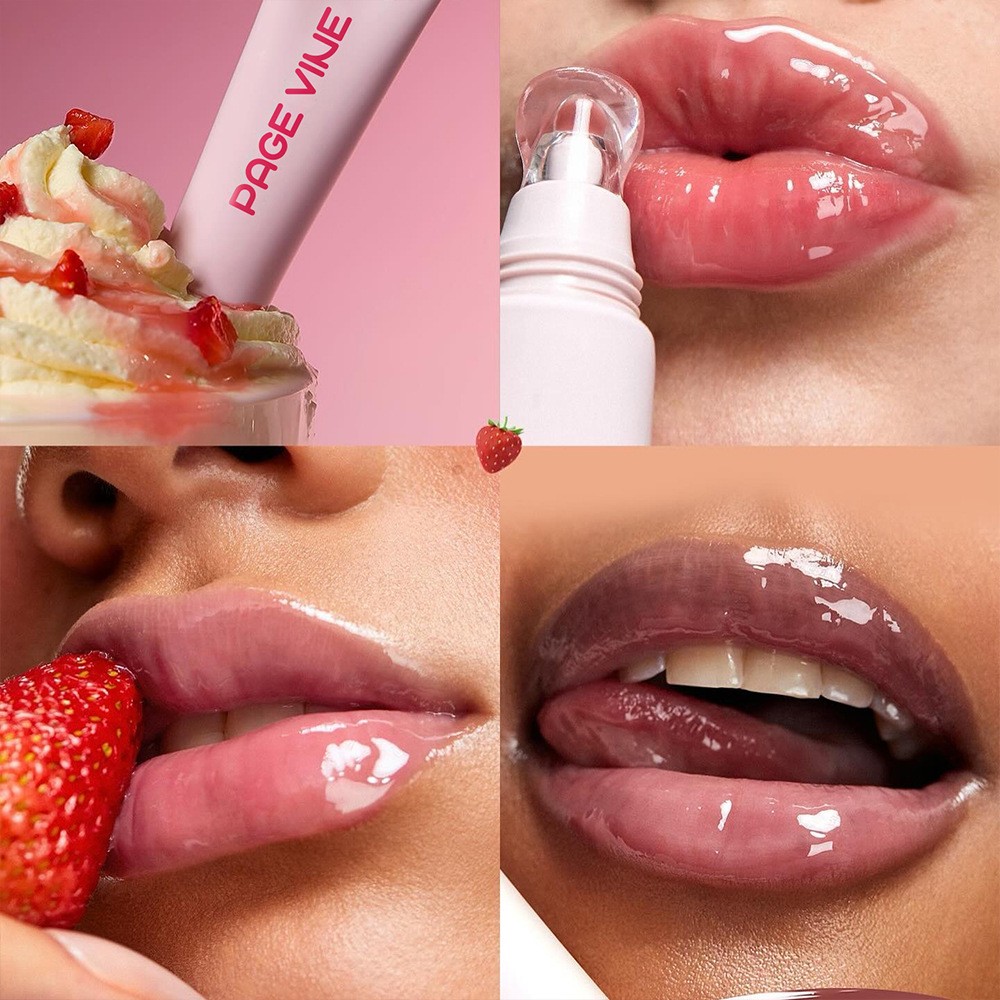 PAGE VINE Lip Gloss - Moisturizing and Shiny Formula