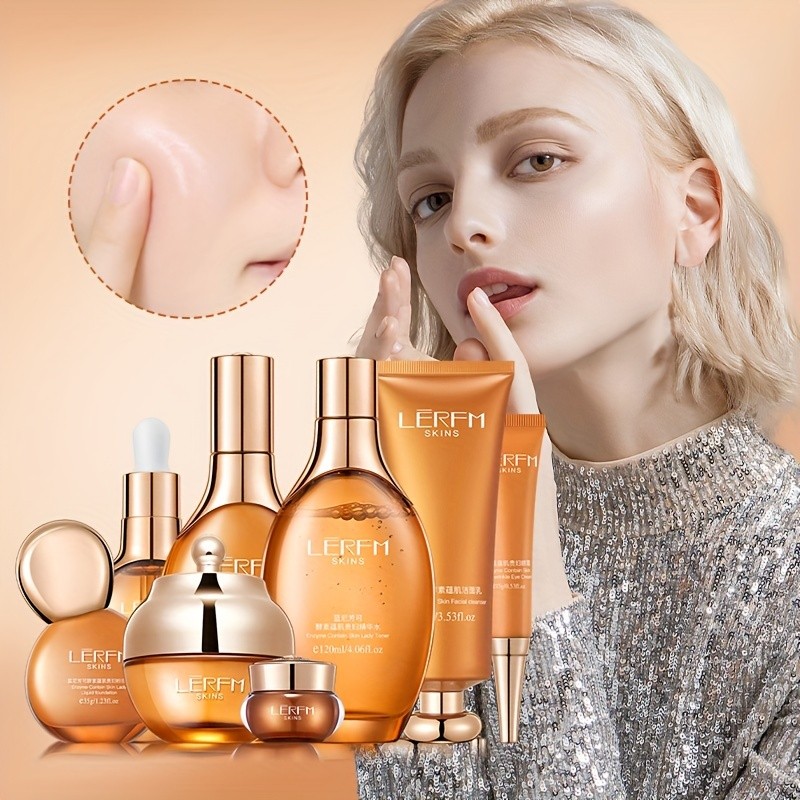 LNFK 8pcs Luxury Skincare Set for Women