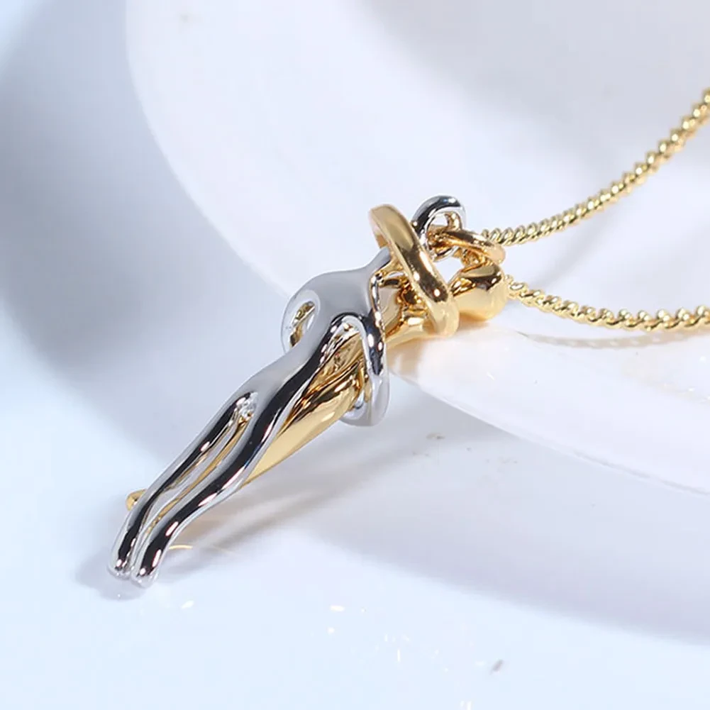 Couple Hug Necklace