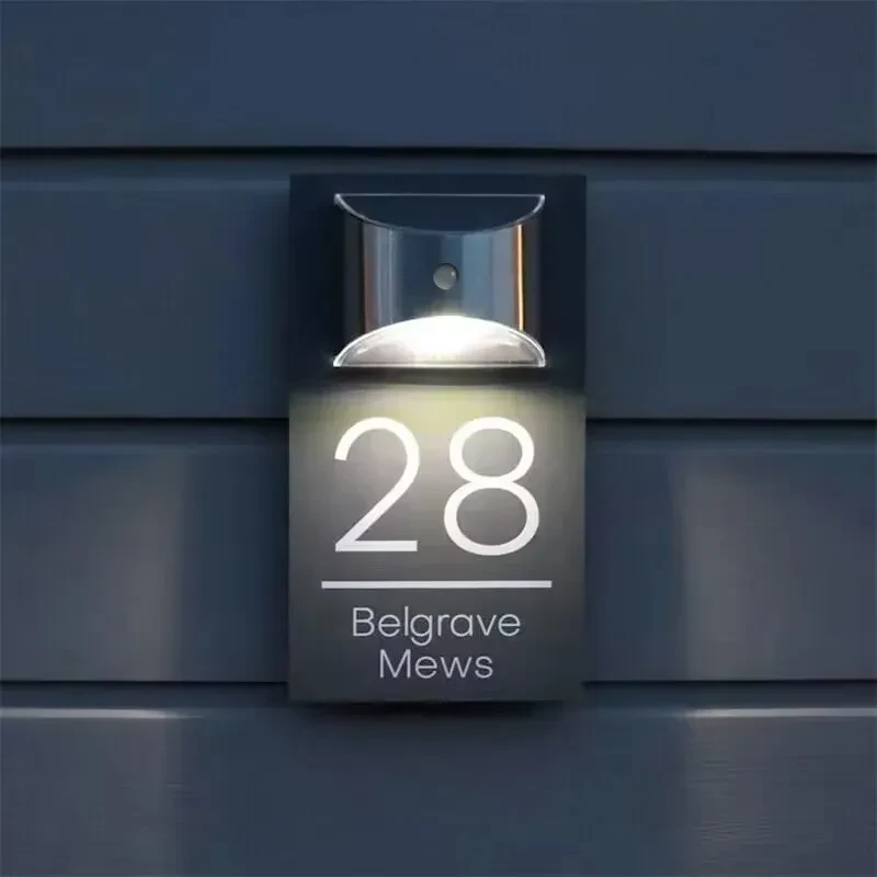 Solar Door Plaque