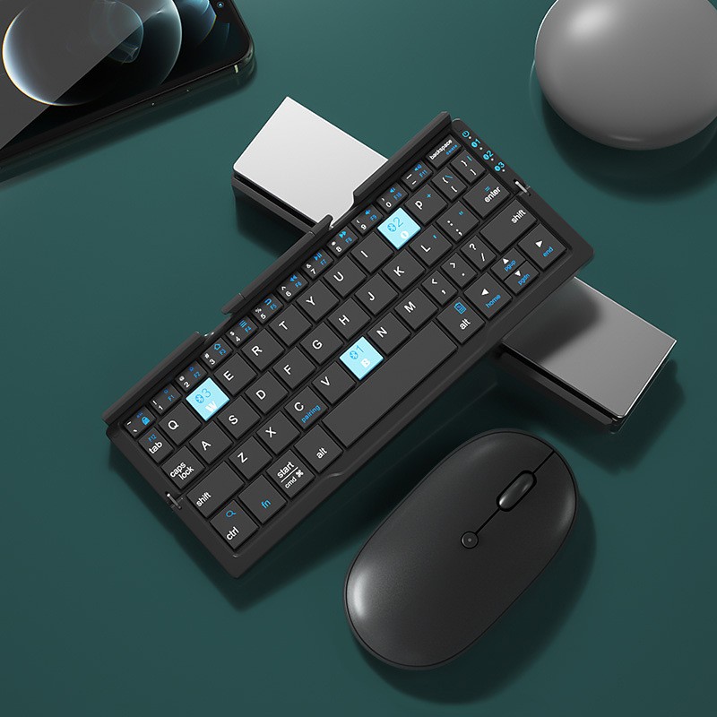 Mini Foldable Bluetooth Keyboard with Magnetic Stand