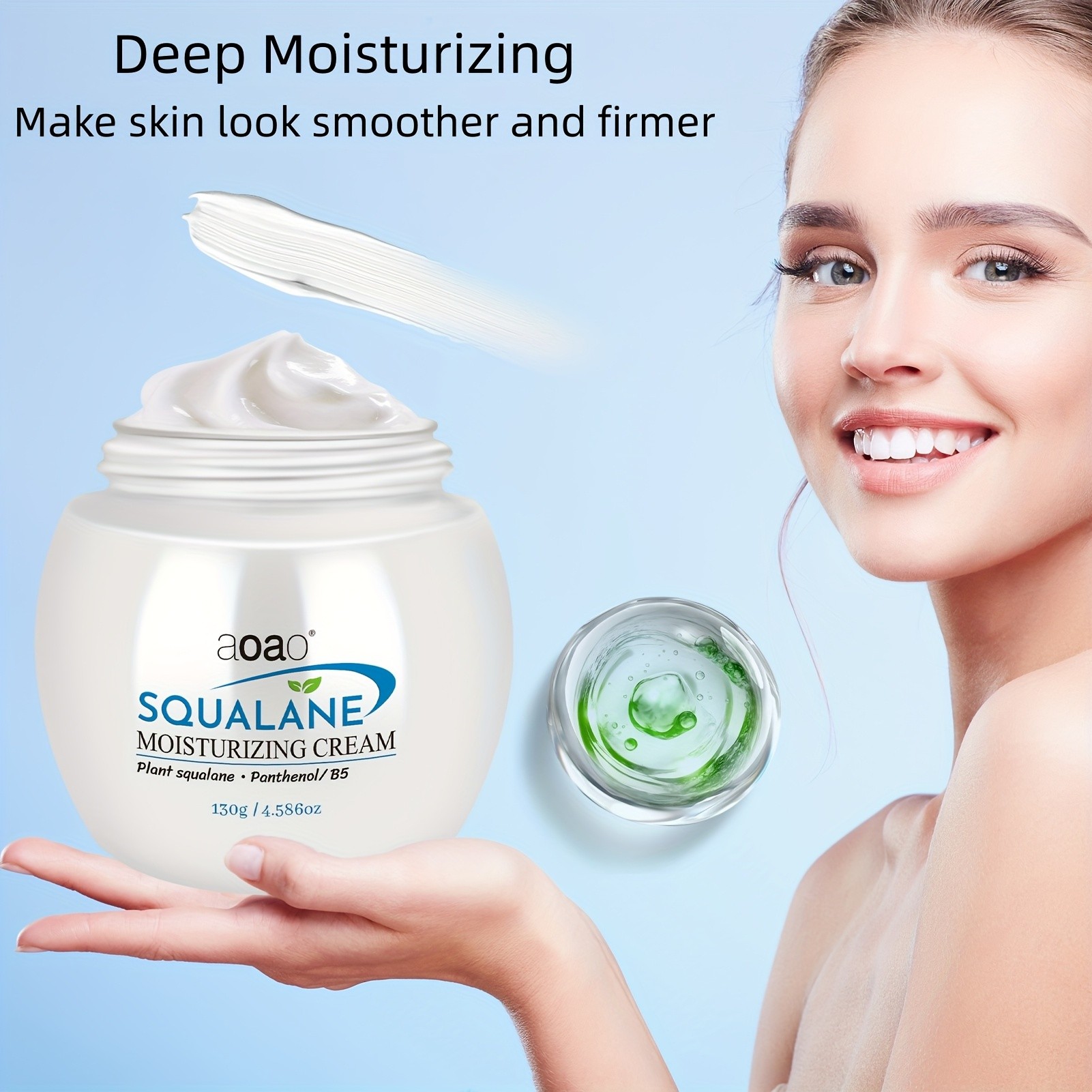 Squalane Night Cream with Panthenol and Hyaluronic Acid