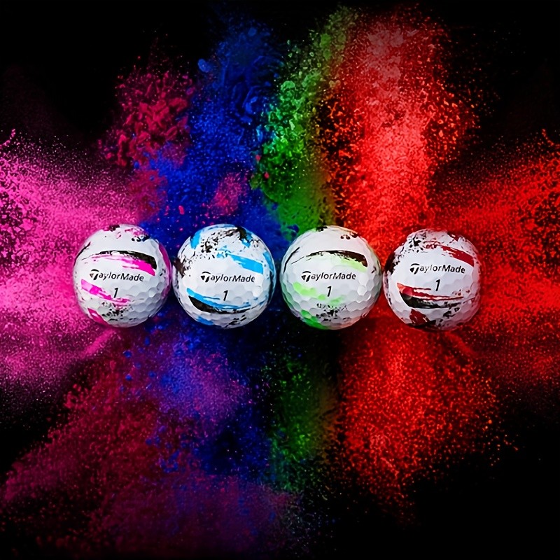 12pcs TaylorMade SpeedSoft Ink PNK GLB White/Pink Golf Balls