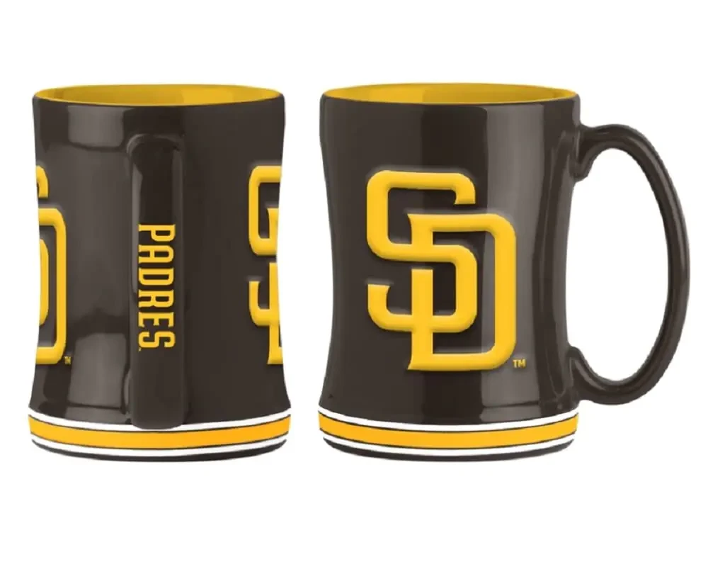 Logo Brands 524-C14RM: San Diego Padres 14oz Relief Mug