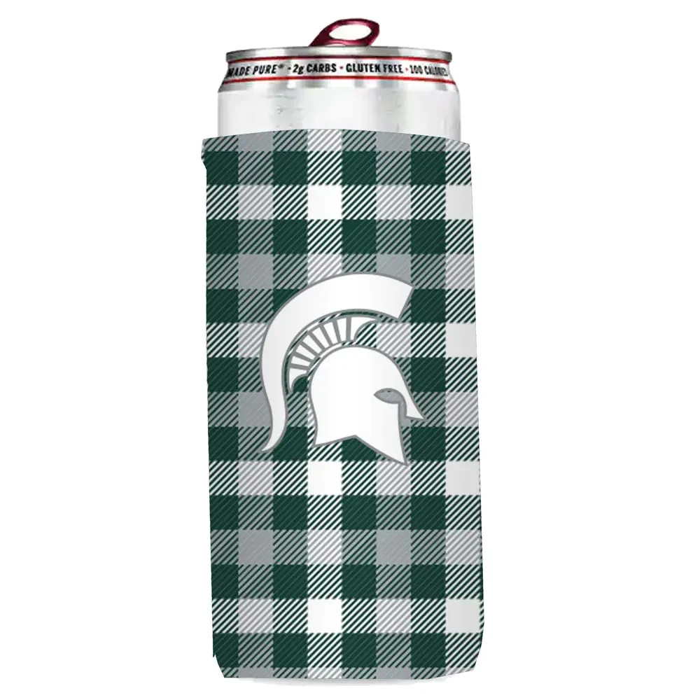 Logo Brands NCAA Michigan State Spartans Slim Can Coozie