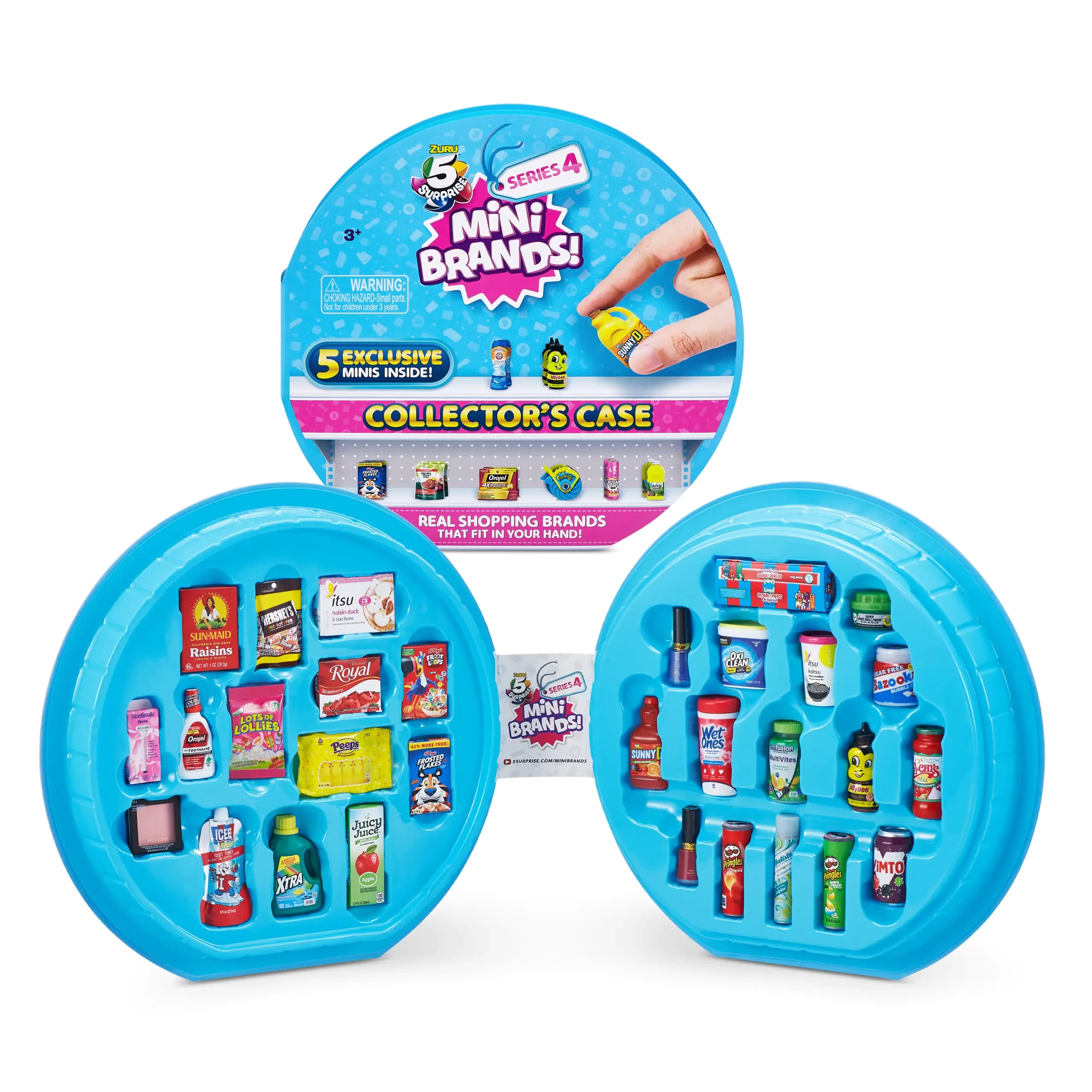 5 Surprise Mini Brands Collectors Case Series 4 Store & Display 30 Minis with 5 Exclusive Minis Mystery Real Brands Miniature Collectibles by ZURU