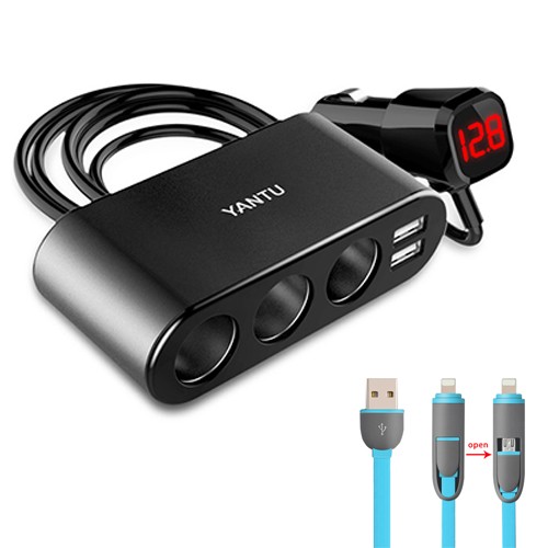 Car Dual Outlet Adapter